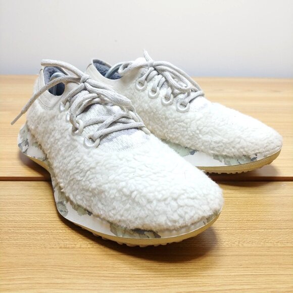 Allbirds Running Shoes Mens 11‎ US Wool Dasher Fluffs Natural White Pixel Sole - Picture 1 of 7